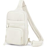 INF Ženska modna torba za prsi z žepom za steklenico vode Beige, (21838456) | Shoptok.si