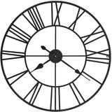  Starinski zidni sat s kvarcnim mehanizmom metalni 80 cm XXL | shoptok.hr