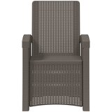  Ležaljka za vrt s izgledom ratana 2 pcs Svjetlosiva PP | shoptok.hr