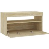 TV ormarić s LED svjetlima boja hrasta sonome 75 x 35 x 40 cm | shoptok.hr