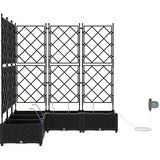  Vrtna saksija 5 pcs Crna 120 x 120 x 126 cm Plastika | shoptok.hr