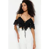 Trendyol Blouse - Black - Fitted