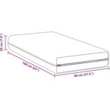  Madrac Bijeli 80 x 160 cm Pocket opruga | shoptok.hr