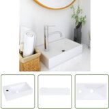 The Living Store Umivalnik 400x220x90 mm SMC bel - Umivalnik, (21744818) Cene