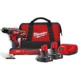  Milwaukee Aku set subkompaktni višenamenski alat i subkompaktna bušilica sa dve baterije i punjačem u torbi M12 BPP2D-402B | ePonuda.com
