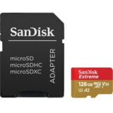 San Disk spominska kartica microsdxc 128GB extreme, 190 / 90MB / s, A2, uhs-i, V30, U3, C10 cene