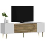 Hanah home tv polica Dekol3 white sapphire oak gold | ePonuda.com