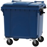  plastični kontejner 1100l ravan poklopac plava 5015-10 Cene