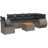  7-dijelni set vrtnih sofa sivi od poliratana | shoptok.hr