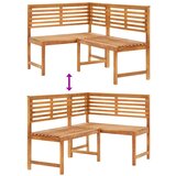  Kutna klupa 140 cm od masivnog bagremovog drva | shoptok.hr
