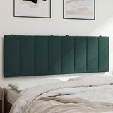 vidaXL Jastuk za uzglavlje tamnozeleni 120 cm baršunasti | shoptok.hr