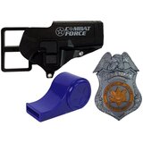  Komplet policijskih revolvera od 20 cm, futrola za značku, zviždaljka, zvučni svjetlosni efekti | Shoptok.si