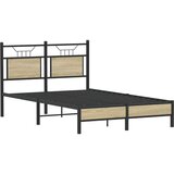 vidaXL Okvir kreveta bez madraca boja hrasta sonome 120x200 cm drveni | shoptok.hr