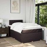  Krevet box spring s madracem tamnosmeđi 120 x 190 cm od tkanine | shoptok.hr