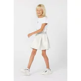 Karl Lagerfeld Otroška obleka bela barva