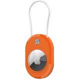 INF Zaščitni etui za Apple AirTag z jeklenim kablom proti izgubi Orange, (5000264469) | Shoptok.si