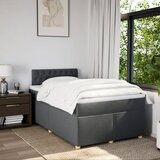  Krevet s oprugama i madracem tamnosivi 120 x 200 cm od tkanine | shoptok.hr