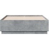 vidaXL Posteljni okvir betonsko siv 120x190 cm inženirski les, (21112562) | Shoptok.si