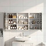  Komplet omaric za kopalnico s polico 3 pcs 120 x 10,5 x 60,5 cm, (5000246077) | Shoptok.si