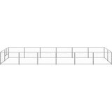 vidaXL kavez za pse srebrni 12 m² čelični | shoptok.hr