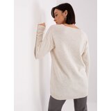 RUE PARIS Sweater-TO-SW-1810.26P-light beige | Shoptok.si