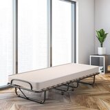  Prenosni krevet za goste na kotačima s madracem od pametne pjene 80 x 190 x 33 cm, bež | shoptok.hr