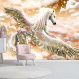  Samoljepljiva foto tapeta - Pegasus (Orange) 294x210 Cijene