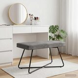  Klupa Tamnosiva 80 x 40 x 45 cm Baršun | Eponuda.ba