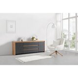 Lesnina-XXXL mizica za hi-fi naprave larios, barva hrasta, siva | Shoptok.si