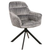  Stolica ASTORIA - baršun - siva | shoptok.hr