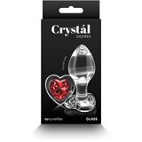 New Sensations Novelties Analni Čep Crystal Desires Red Heart Medium | Shoptok.si