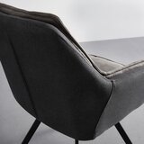 Bessagi Home naslanjač billy, siva, vrtljiv | Shoptok.si