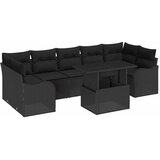  Sjedeća garnitura za vrt 8 kom. 7-Broj sjedala Crna Poli Ratan 289 x 122,5 x 85 cm | Shoptok.si