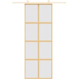  Klizna vrata zlatna 76x205 cm matirano staklo ESG i aluminij | shoptok.hr