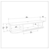 Hanah home tv polica ibarra oud oak | ePonuda.com