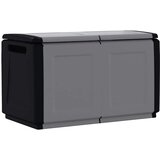  Vrtna kutija za pohranu 96 x 53 x 57 cm 230 L tamnosiva i crna | shoptok.hr