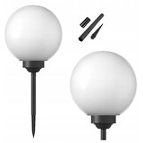  LED solarna lampa LED/1,2V 6500K 200 mAh prečnik 20 cm IP44 bela/crna | Eponuda.com