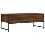 Furnova Klubska mizica rjavi hrast 101x49x39,5 cm inženirski les, (21913390) | Shoptok.si