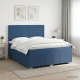  Boxspring krevet s madracem Plava 160 x 200 cm Tkanina Slike