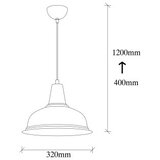 Opviq Luster Berceste-219-S, 120cm32x32 cm, E27, 40W, Zlatne boje | Eponuda.ba