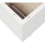  Vrtna sadilica bijela 70x70x49,5 cm od masivne borovine | shoptok.hr