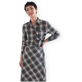 Compania Fantastica Topi & Bluze COMPAÑIA FANTÁSTICA Shirt 11015 - Green Plaid Večbarvna Cene