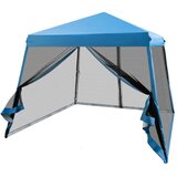 Costway Vrtni šotor Paviljon z mrežo proti komarjem 300 x 300 x 237-255 cm, (5000219241) | Shoptok.si