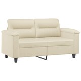  2-dijelni set sofa s jastucima krem od umjetne kože | shoptok.hr
