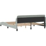  Okvir za krevet Dover svijetlosivi 180x200 cm baršun | shoptok.hr