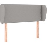 Maison Chic Vzglavna omarica - Nočna omarica - Posteljna omarica z ušesi svetlo sivo 103x23x78/88 cm blago, (21709833) | Shoptok.si