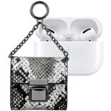 Oem IDEAL OF SWEDEN, Mini torbica za AirPods Any Generation Cosmo Snake Design z verigo, Bela / Črna, (5000227517) | Shoptok.si