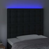  Uzglavlje crno 80x5x118/128 cm od umjetne kože | shoptok.hr