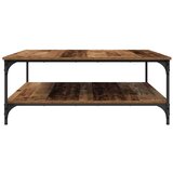 vidaXL Kava Stol Staro drvo 100 x 100 x 40 cm Konstruirano drvo | shoptok.hr