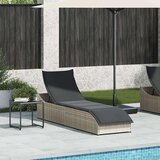 vidaXL Sklopiva ležaljka za sunčanje s jastukom i prostorom odlaganje | shoptok.hr